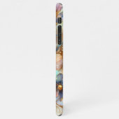 Schöne Imitats Iridescent Glass Floral Art Muster iPhone Hülle (Linke Seite)