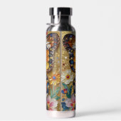 Schöne Impasto-Schmetterling & Blumen  Trinkflasche (Rechts)