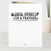 Schöne Impasto-Schmetterling und Blumen-Geburtstag Karte (Rückseite)