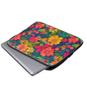 Schöne Impressionen aus der Roten Blume Laptopschutzhülle (Vorne Knopf)