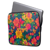 Schöne Impressionen aus der Roten Blume Laptopschutzhülle (Vorderseite Links)
