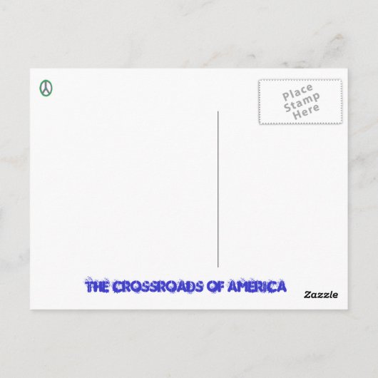 Schöne Indiana Postkarte. Postkarte (Rückseite)