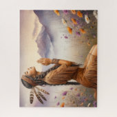 Schöne indianische Frau/Erbe Puzzle (Vertikal)