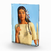 Schöne indigene Amerikanerin Fotoblock (Rechts)