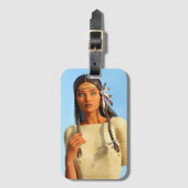 Schöne indigene Amerikanerin Gepäckanhänger (Vorderseite Vertikal)