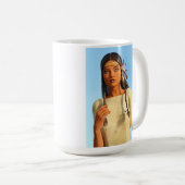 Schöne indigene Amerikanerin Kaffeetasse (VorderseiteRechts)