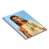 Schöne indigene Amerikanerin Notizblock (Rechte Seite)