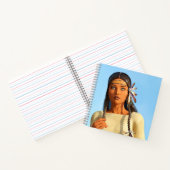 Schöne indigene Amerikanerin Notizblock (Innenseite)