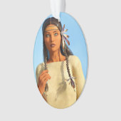 Schöne indigene Amerikanerin Ornament (Vorderseite)