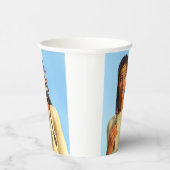 Schöne indigene Amerikanerin Pappbecher (Rechts)