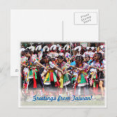 Schöne indigene Tänzer aus Taiwan Postkarte (Vorne/Hinten)