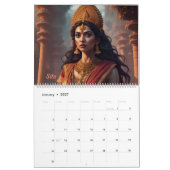 Schöne indische Goddesses 2024 Kalender (Jan 2027)