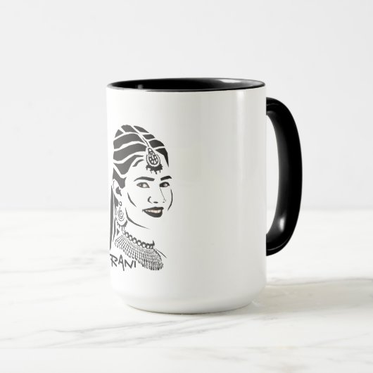 Schöne indische Rani-Tasse Tasse (VorderseiteRechts)
