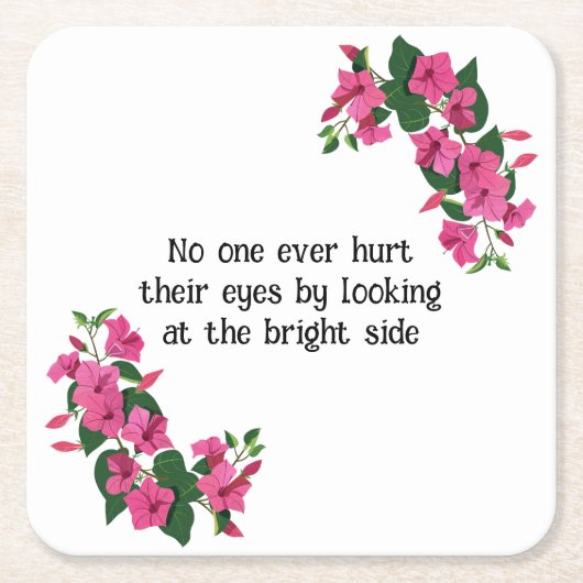 Schöne, individuell gestaltete Blume Rechteckiger Pappuntersetzer (Vorderseite)