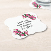 Schöne, individuell gestaltete Blumenscheibe Untersetzer (angewinkelt)