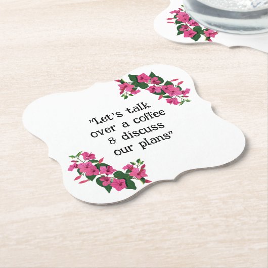 Schöne, individuell gestaltete Blumenscheibe Untersetzer (angewinkelt)