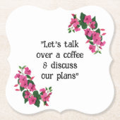 Schöne, individuell gestaltete Blumenscheibe Untersetzer (Vorderseite)