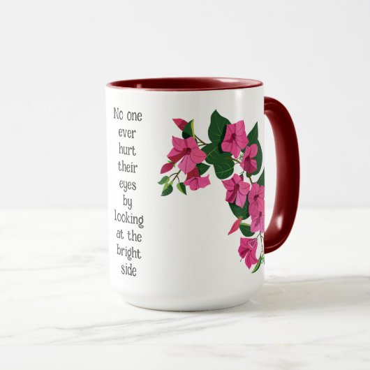 Schöne, individuell gestaltete Blumenzauber Tasse (VorderseiteRechts)
