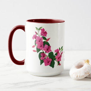 Schöne, individuell gestaltete Blumenzauber Tasse