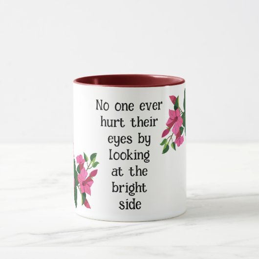 Schöne, individuelle Blumenzauberkunst Tasse (Zentrum)