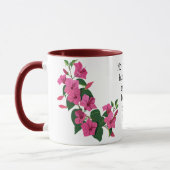 Schöne, individuelle Blumenzauberkunst Tasse (Links)