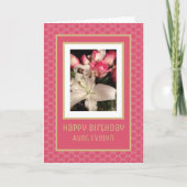 Schöne, individuelle Happy Birthday Tante Karte (Vorderseite)