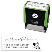 Schöne Individuelle Name Rücksendeadresse Kat Self Permastempel (Beispiel)