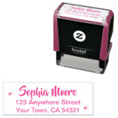 Schöne Individuelle Name Rücksendeadresse Permastempel (Beispiel)