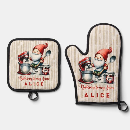Schöne Individuellen Namen Weihnachten Ofenhandschuh & Topflappen-Set (Vorderseite)