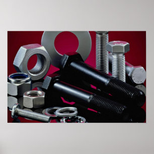 Schöne industrielle Befestiger Poster