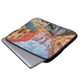 Schöne Insel Burano, Italien Laptopschutzhülle (Vorne Knopf)