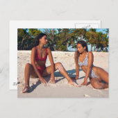 Schöne Insel Girl's Bikini Postkarte (Vorne/Hinten)