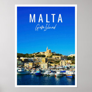 Schöne Insel Gozo Malta Poster