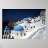 Schöne Insel Santorini, Griechenland, Poster (Vorne)