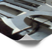 Schöne Insel Santorini, Griechenland, Poster (Ecke)