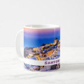 Schöne Insel Santorini Kaffeetasse (Vorderseite Links)