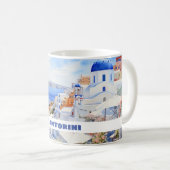 Schöne Insel Santorini, Oia Kaffeetasse (VorderseiteRechts)