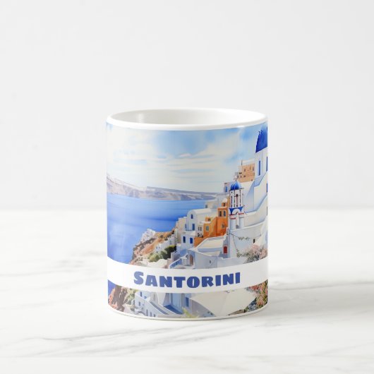 Schöne Insel Santorini, Oia Kaffeetasse (Mittel)