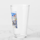 Schöne Insel Santorini, Oia Reisetug Glas (Links)