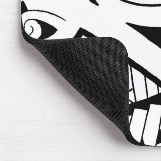 schöne Inseltätowierung entwirft moderne schwarze Mousepad (Ecke)