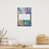 Schöne Inspiration Zen Chakra Energie Flow Yoga Poster (Küche)