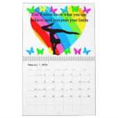 SCHÖNE INSPIRATIONALE QUOTEN GYMNAST CALENDAR KALENDER (Feb 2026)
