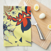 Schöne, intelligente Farben, Blumenmuster Design K Geschirrtuch (Viertel Falte)