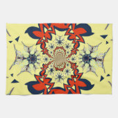 Schöne, intelligente Farben, Blumenmuster Design K Geschirrtuch (Horizontal)