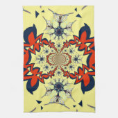 Schöne, intelligente Farben, Blumenmuster Design K Geschirrtuch (Vertikal)