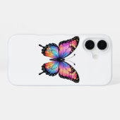 Schöne Iphone 16 Hülle mit Schmetterlingsbild (Rückseite (Horizontal))
