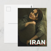 Schöne iranische Frau Postkarte (Vorne/Hinten)