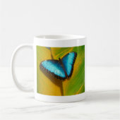 Schöne, iridescent Butterfly Kaffeetasse (Links)