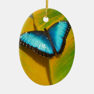 Schöne, iridescent Butterfly Keramik Ornament