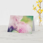 Schöne Iris Blume Art Note Card Karte (Gelbe Blume)